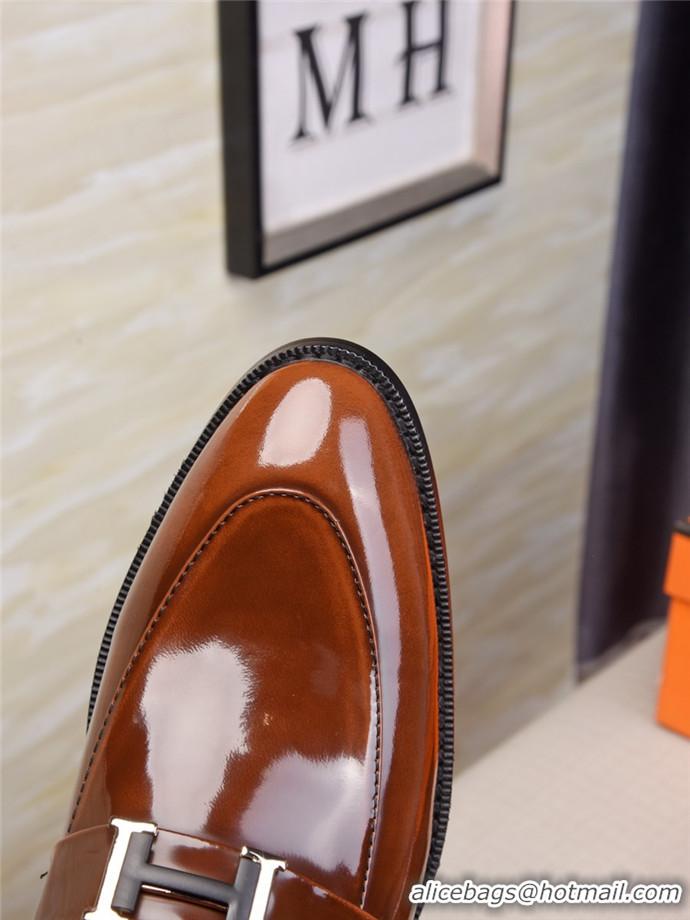 Elegant Hermes Leather Shoes For Men #718938