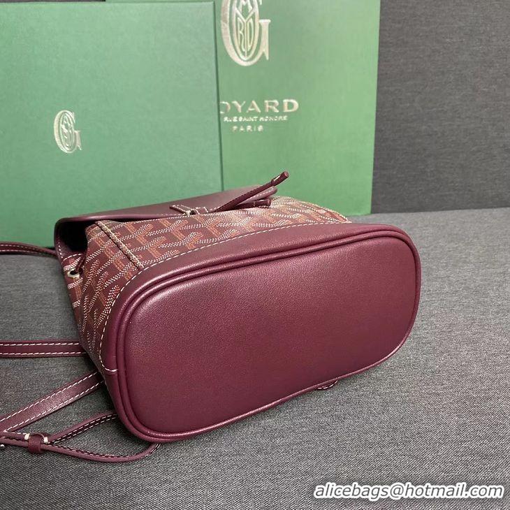 Cheap Design Goyard Original Alpin Backpack Mini G8710 Burgundy