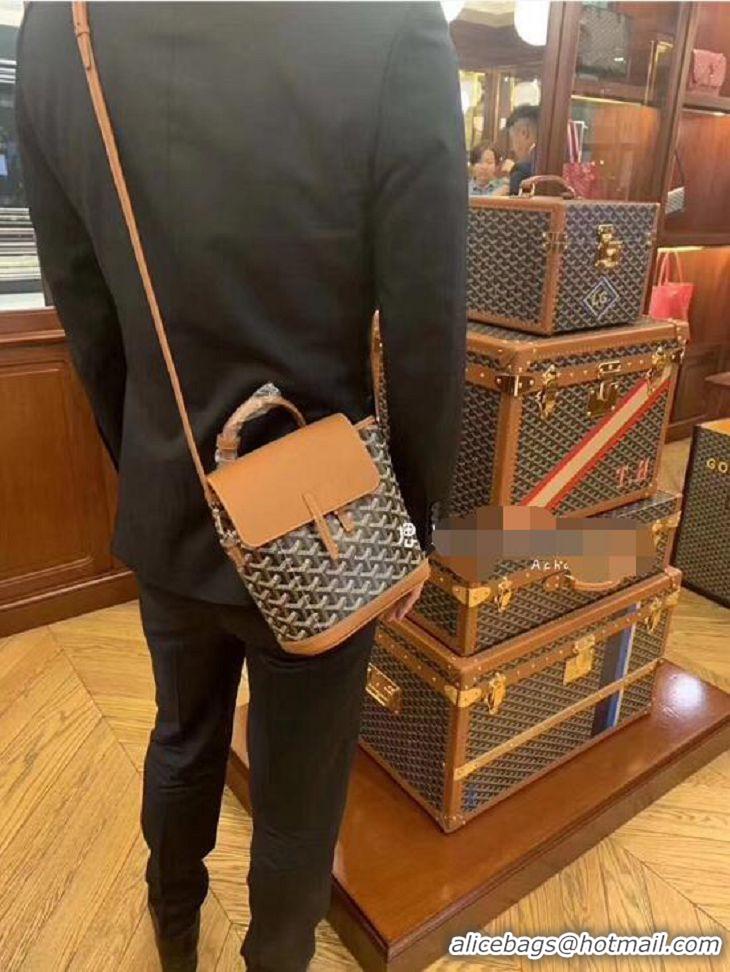 Discount Goyard Original Alpin Backpack Mini G8710 Black And Tan