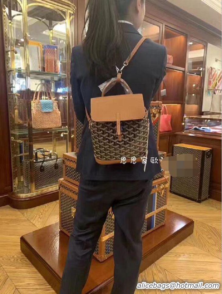 Discount Goyard Original Alpin Backpack Mini G8710 Black And Tan