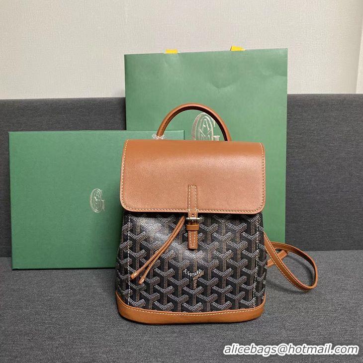 Discount Goyard Original Alpin Backpack Mini G8710 Black And Tan