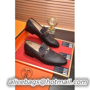 Discount Hermes Leather Shoes For Men #718941