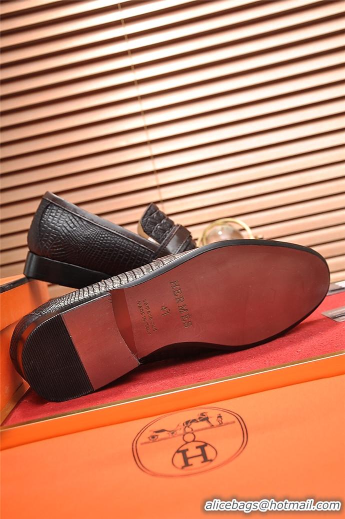 Discount Hermes Leather Shoes For Men #718941