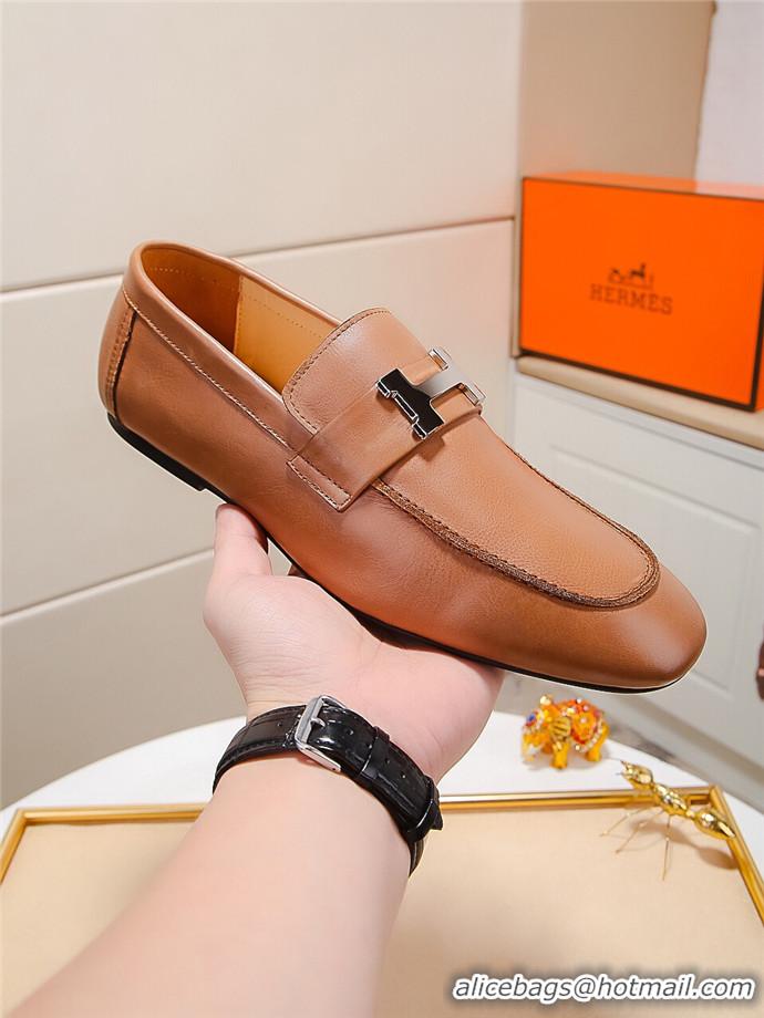 Stylish Hermes Leather Shoes For Men #723039