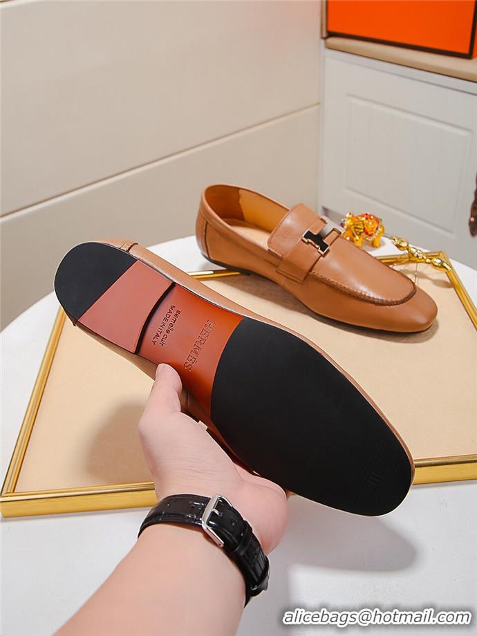 Stylish Hermes Leather Shoes For Men #723039