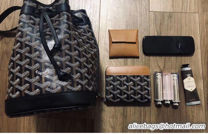 Famous Brand Goyard Original Petit Flot Small Bucket Bag G8715 Black