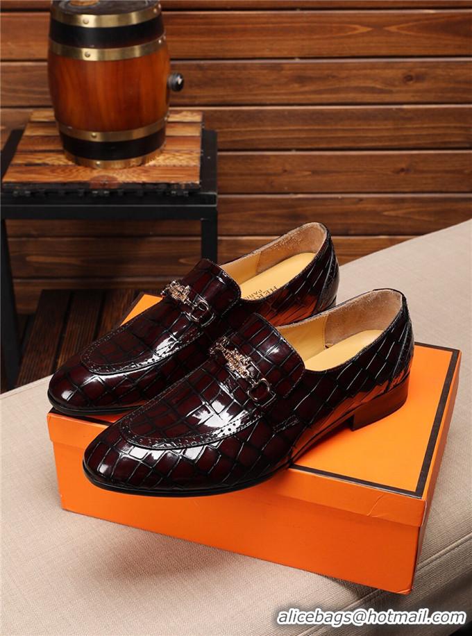 New Fashion Hermes Leather Shoes For Men #731222