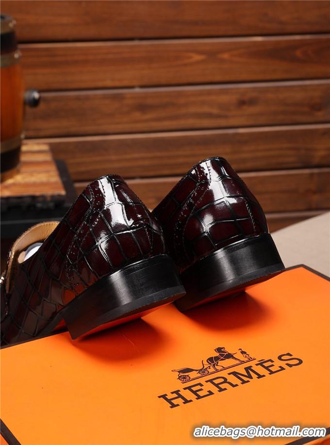 New Fashion Hermes Leather Shoes For Men #731222