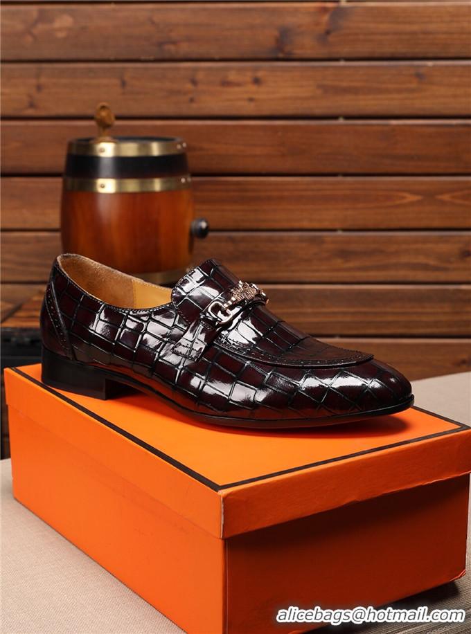 New Fashion Hermes Leather Shoes For Men #731222