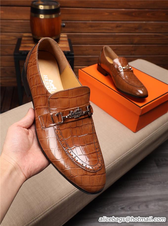 Low Price Hermes Leather Shoes For Men #731224