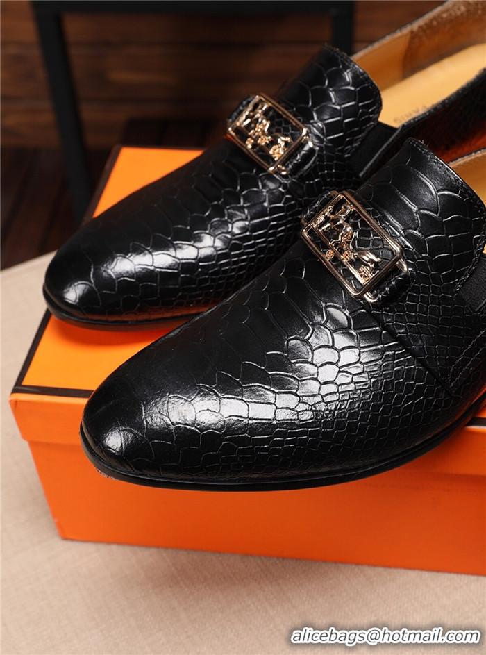 Good Taste Hermes Leather Shoes For Men #737556