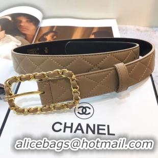 Spot Bulk Chanel Width 30mm Calf Leather Belt 56599