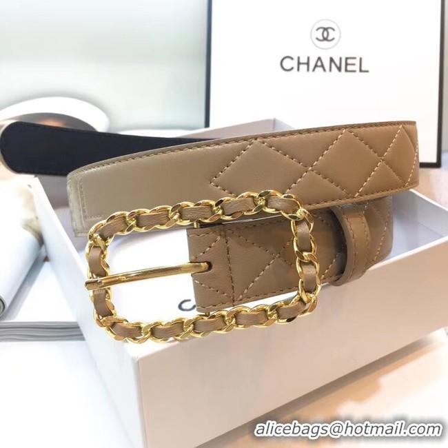 Spot Bulk Chanel Width 30mm Calf Leather Belt 56599