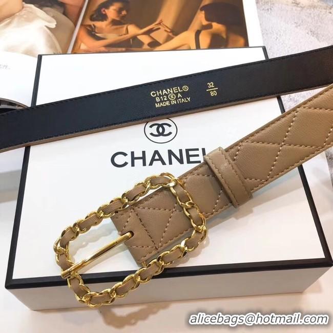 Spot Bulk Chanel Width 30mm Calf Leather Belt 56599