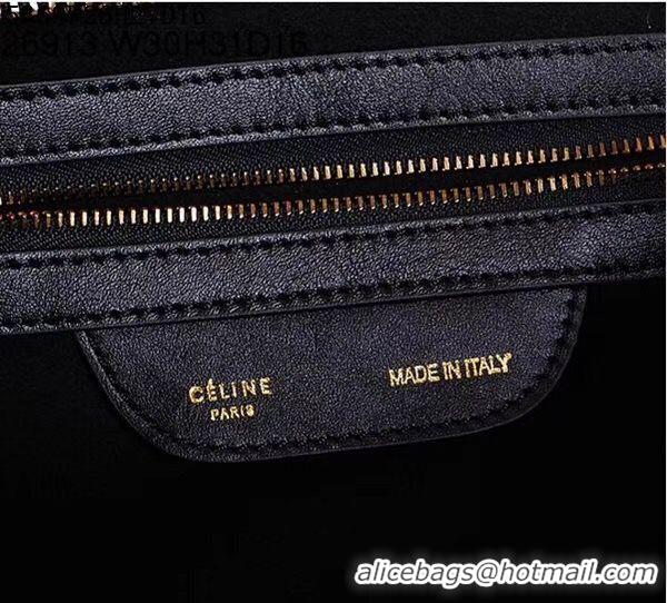 Unique Ladies Celine Luggage Micro Tote Bag Original Suede Leather CL5369 Black