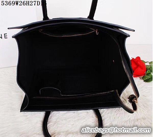 Unique Ladies Celine Luggage Micro Tote Bag Original Suede Leather CL5369 Black