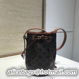 Classic Imitation Celine SMALL BUCKET BAG CL01142 Tan