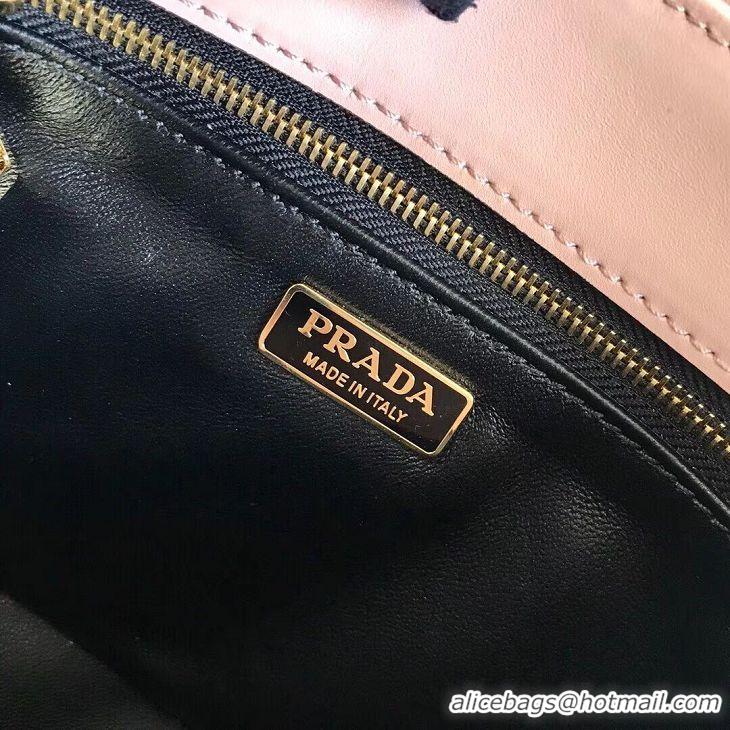 Spot Bulk Prada Embleme Saffiano Leather Bag 1BD217 Pink