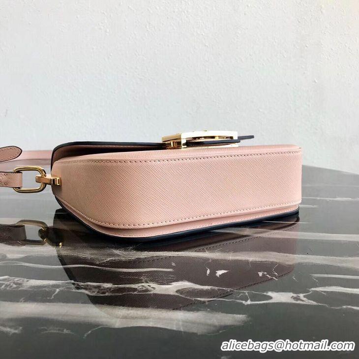 Spot Bulk Prada Embleme Saffiano Leather Bag 1BD217 Pink