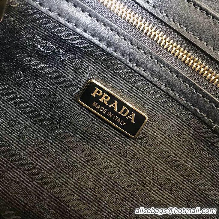 Imitation Bulk Prada Embleme Saffiano Leather Bag 1BD217 Black