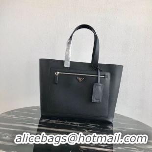 Low Price Imitation Prada Embleme Saffiano leather bag 2VE015 Black