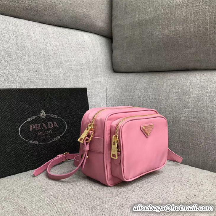 Ladies New Fashion Prada Nylon Shoulder Bag 82022 pink