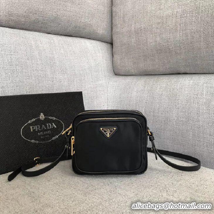 Ladies Cheapest Prada Nylon Shoulder Bag 82022 black