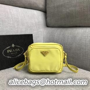 Imitation Hot Sell Prada Nylon Shoulder Bag 82022 yellow