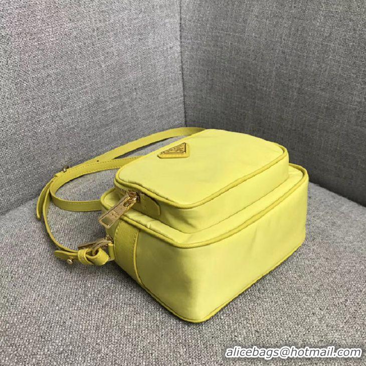 Imitation Hot Sell Prada Nylon Shoulder Bag 82022 yellow