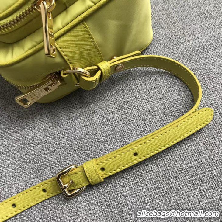 Imitation Hot Sell Prada Nylon Shoulder Bag 82022 yellow