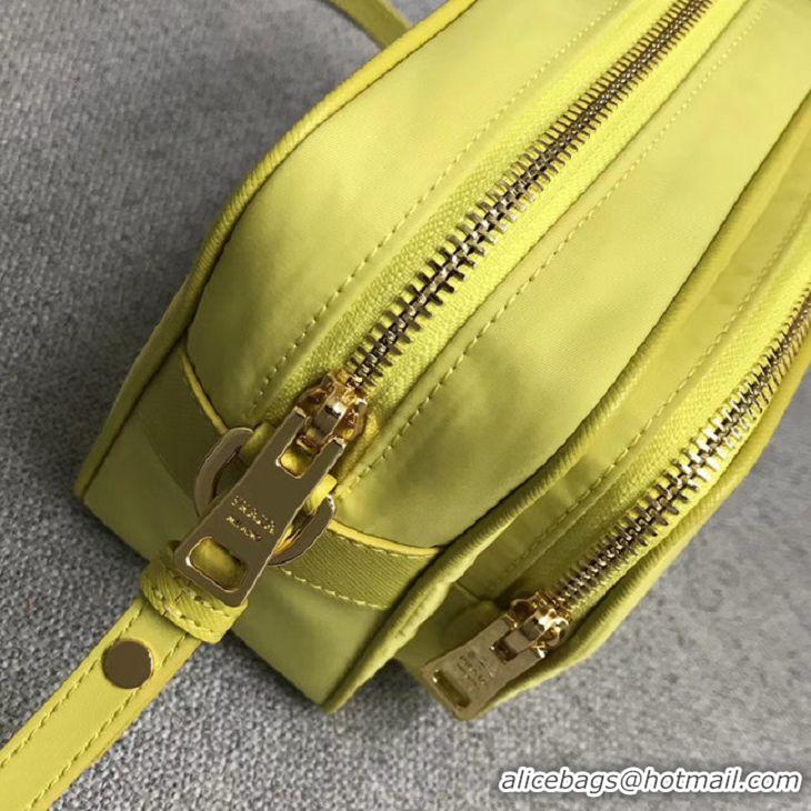 Imitation Hot Sell Prada Nylon Shoulder Bag 82022 yellow