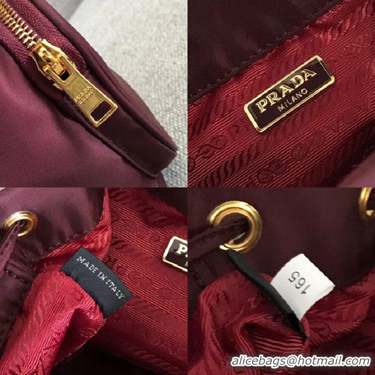 Noble Cheapest Prada Re-Edition nylon Tote bag 81166 Burgundy