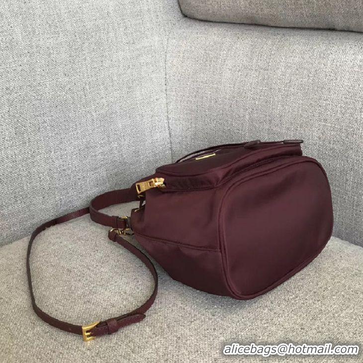 Noble Cheapest Prada Re-Edition nylon Tote bag 81166 Burgundy