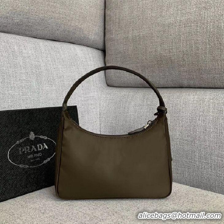 Luxury Classic Prada Re-Edition nylon Tote bag 91204 Khaki