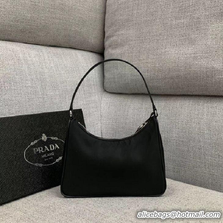 Discount Women Prada Re-Edition nylon Tote bag 91204 black