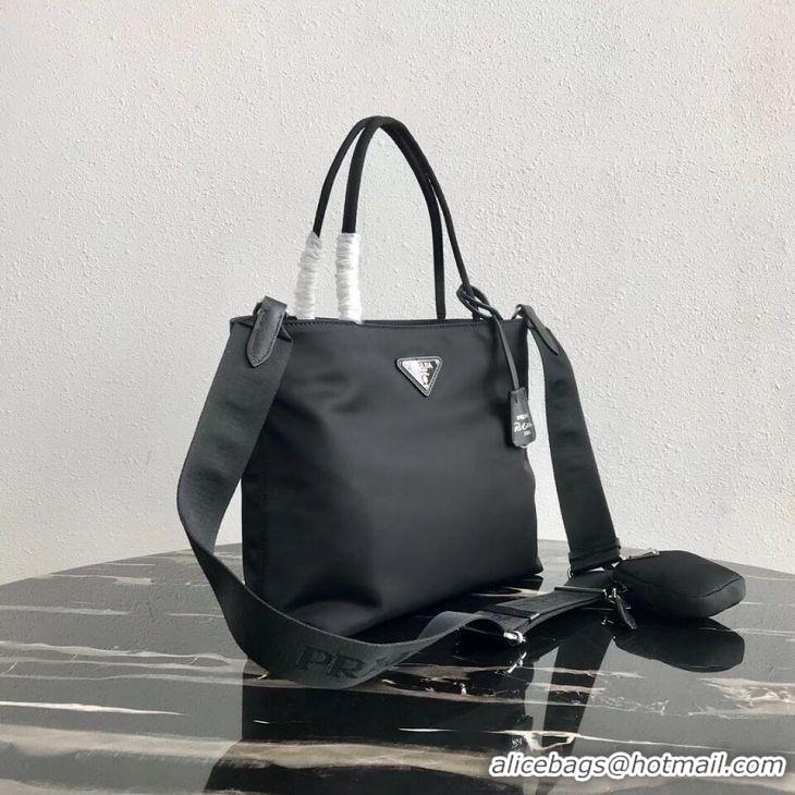 Faux Discount Prada Re-Edition nylon Tote bag 1BG320 Black