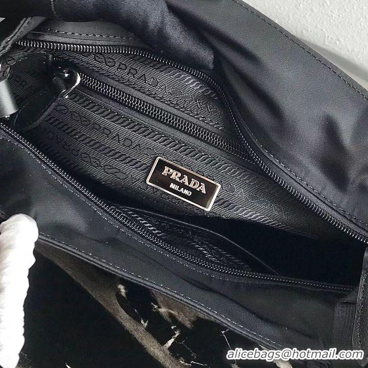 Faux Discount Prada Re-Edition nylon Tote bag 1BG320 Black