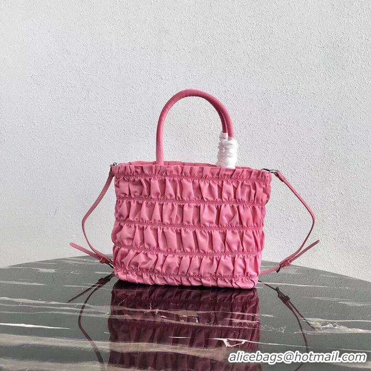 AAAAA Discount Prada Re-Edition nylon Tote bag 1BG321 pink