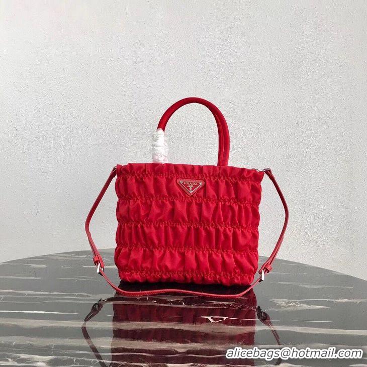 Classic Discount Prada Re-Edition nylon Tote bag 1BG321 red