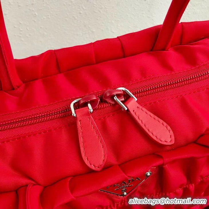 Classic Discount Prada Re-Edition nylon Tote bag 1BG321 red