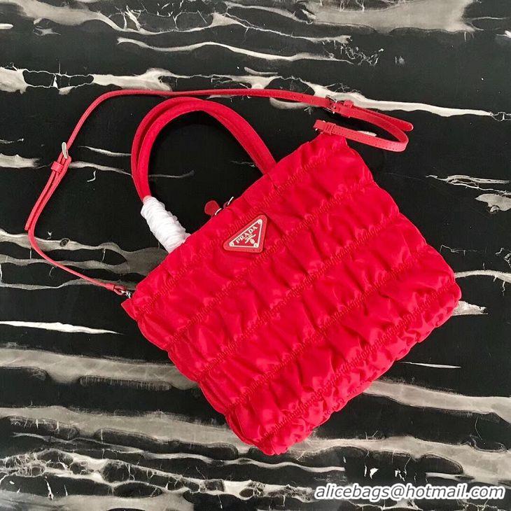 Classic Discount Prada Re-Edition nylon Tote bag 1BG321 red