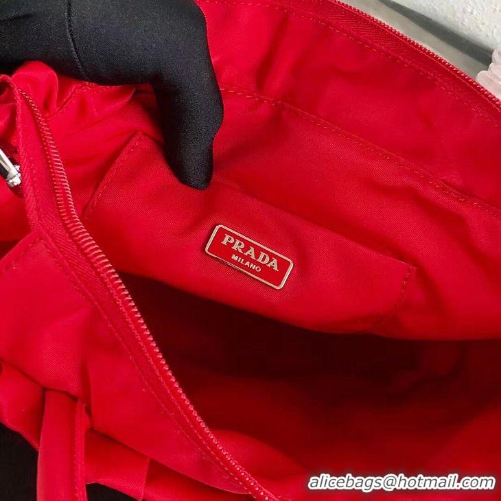 Classic Discount Prada Re-Edition nylon Tote bag 1BG321 red