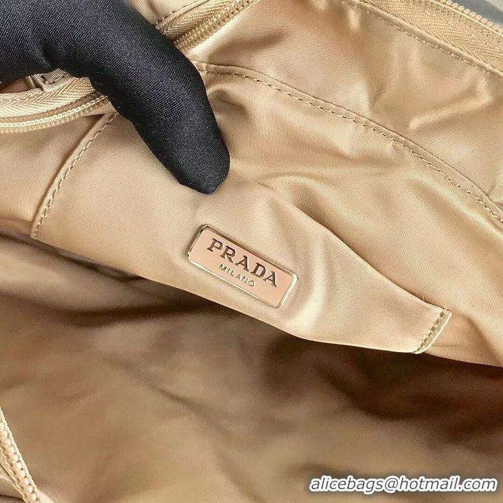 Top Imitation Prada Re-Edition nylon Tote bag 1BG321 apricot