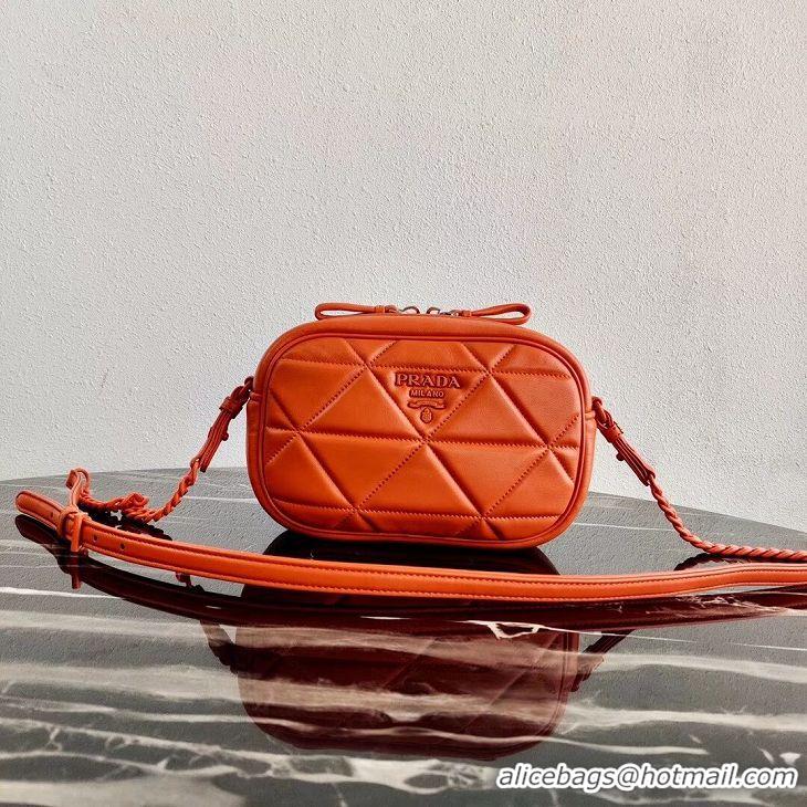 Elegant Discount Prada Spectrum shoulder bag 1BH141 orange