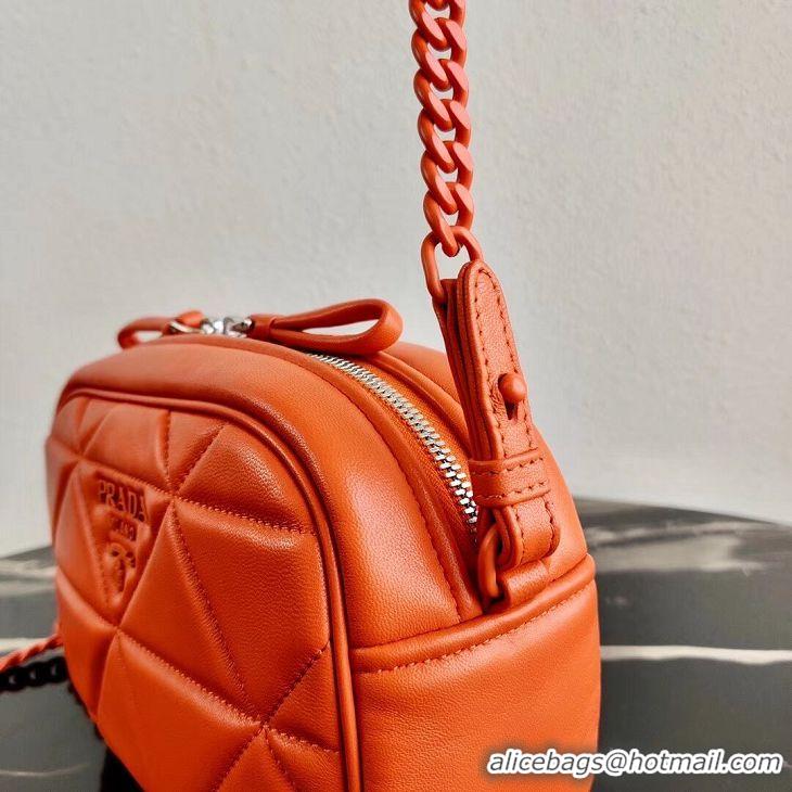 Elegant Discount Prada Spectrum shoulder bag 1BH141 orange