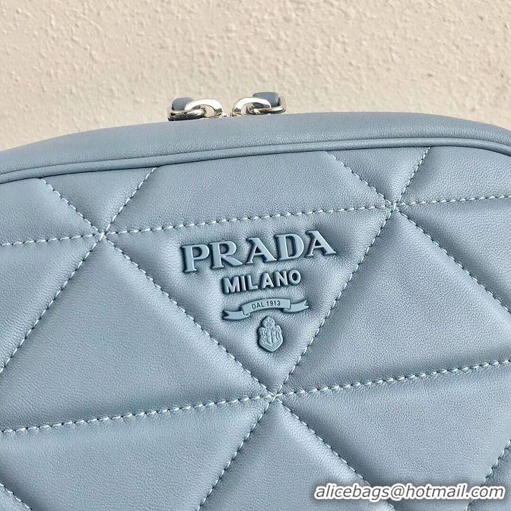 High Quality Faux Prada Spectrum shoulder bag 1BH141 light blue