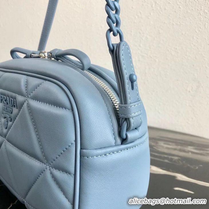 High Quality Faux Prada Spectrum shoulder bag 1BH141 light blue