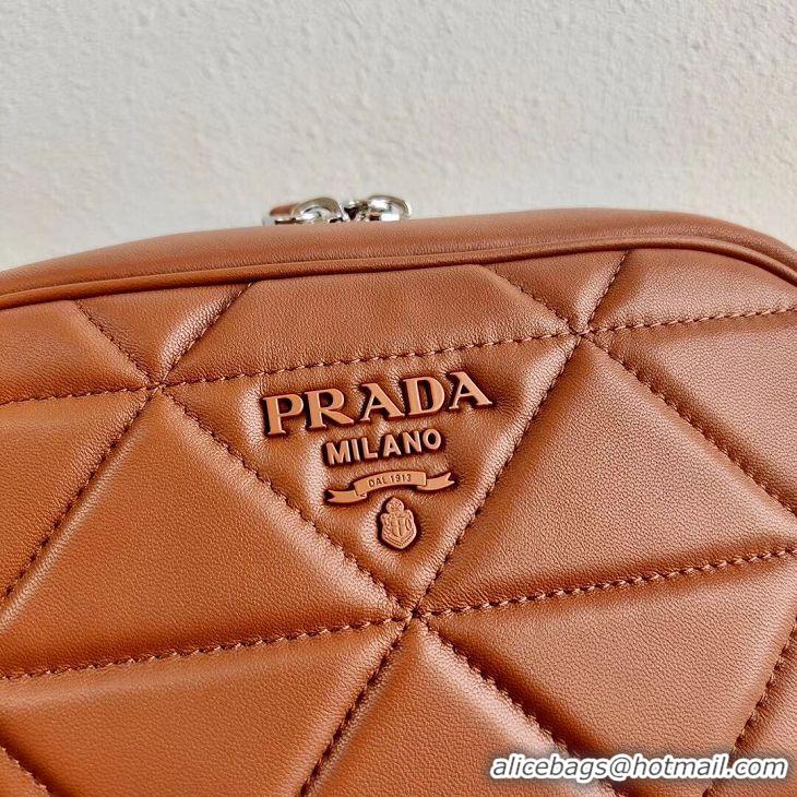 Top Quality Cheapest Prada Spectrum shoulder bag 1BH141 Camel