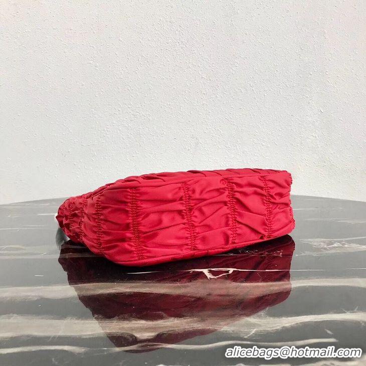 High Quality Prada Nylon and Saffiano leather mini bag 1NE204 red