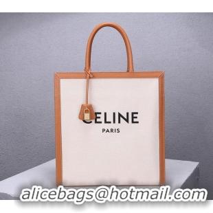 New Design Celine Vertical Cabas Canvas Large Tote Bag C91402